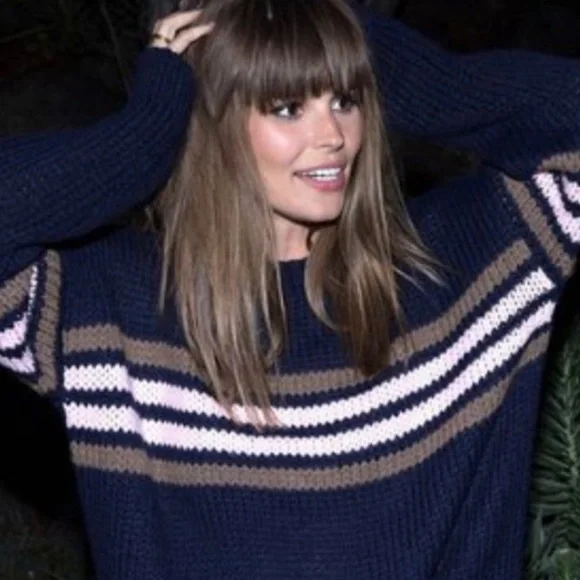 XIRENA Whistler Apres Ski Sweater Alpaca Blend Navy Size Small - Picture 9 of 9